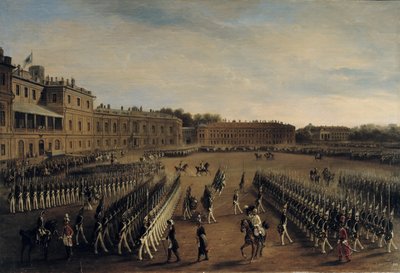 Parade at the time of Emperor Paul I by Gustav Schwarz